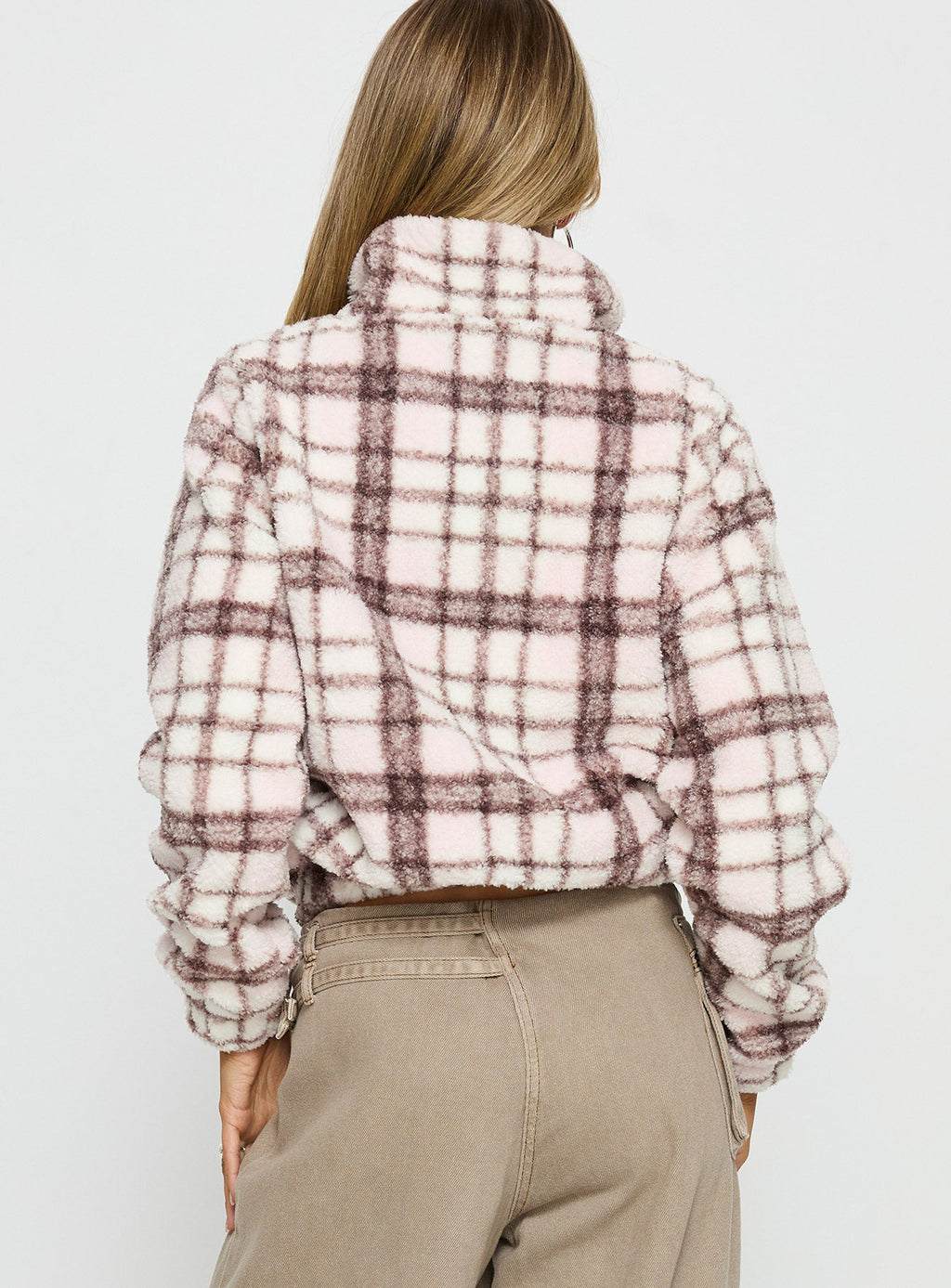 Vannessa Collared Jacket Pink Check