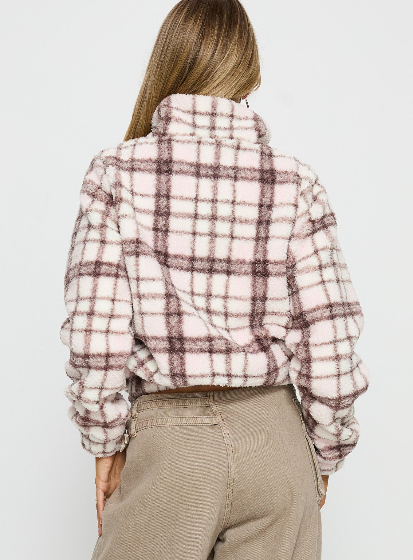 Vannessa Collared Jacket Pink Check