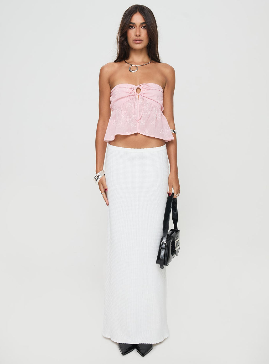Rosenberg Strapless Top Pink
