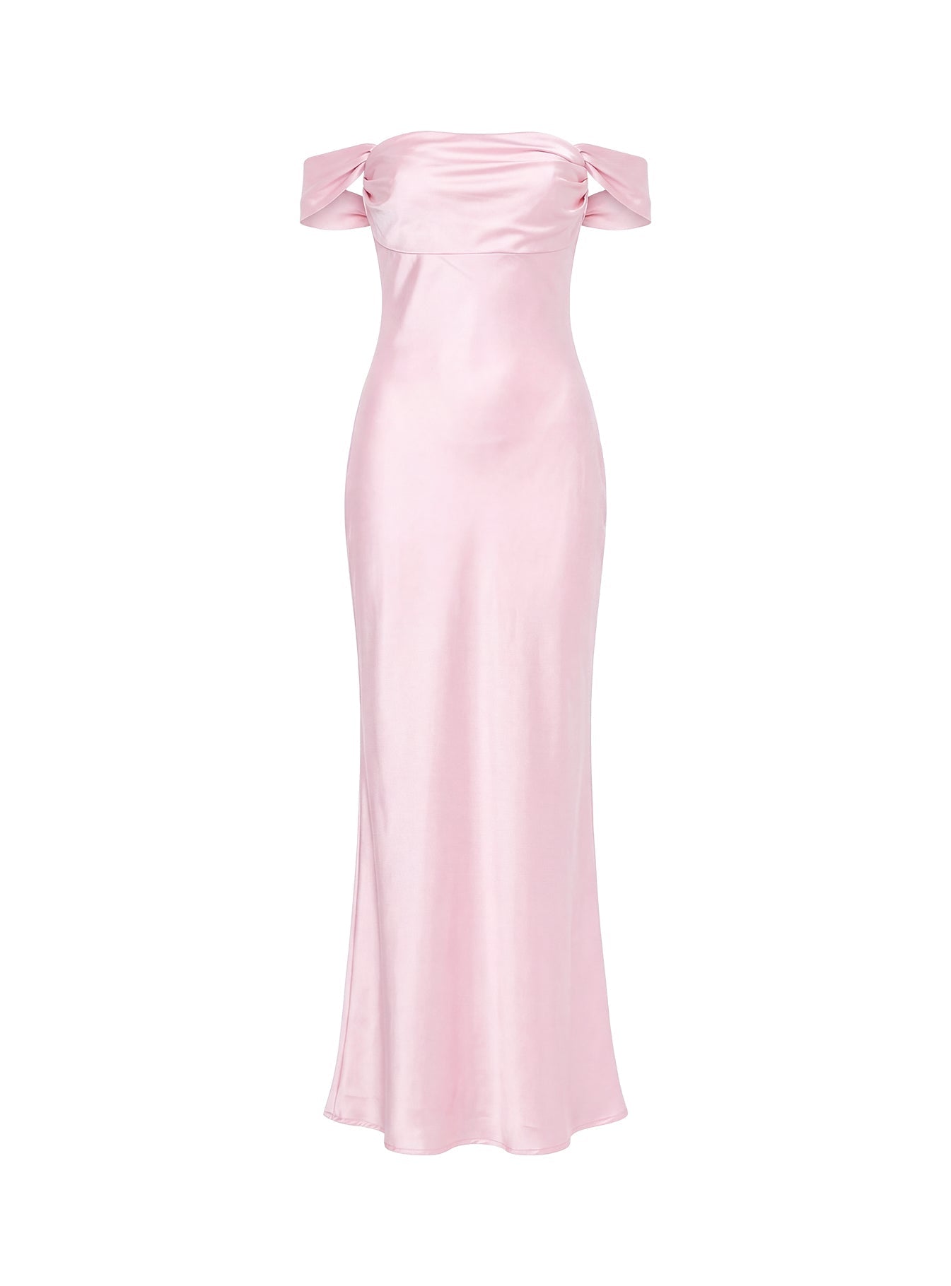 Azura Off The Shoulder Maxi Dress Pink
