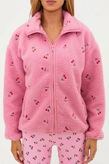 Beach Riot Bennie Fleece Jacket as seen on Chloe Meadows