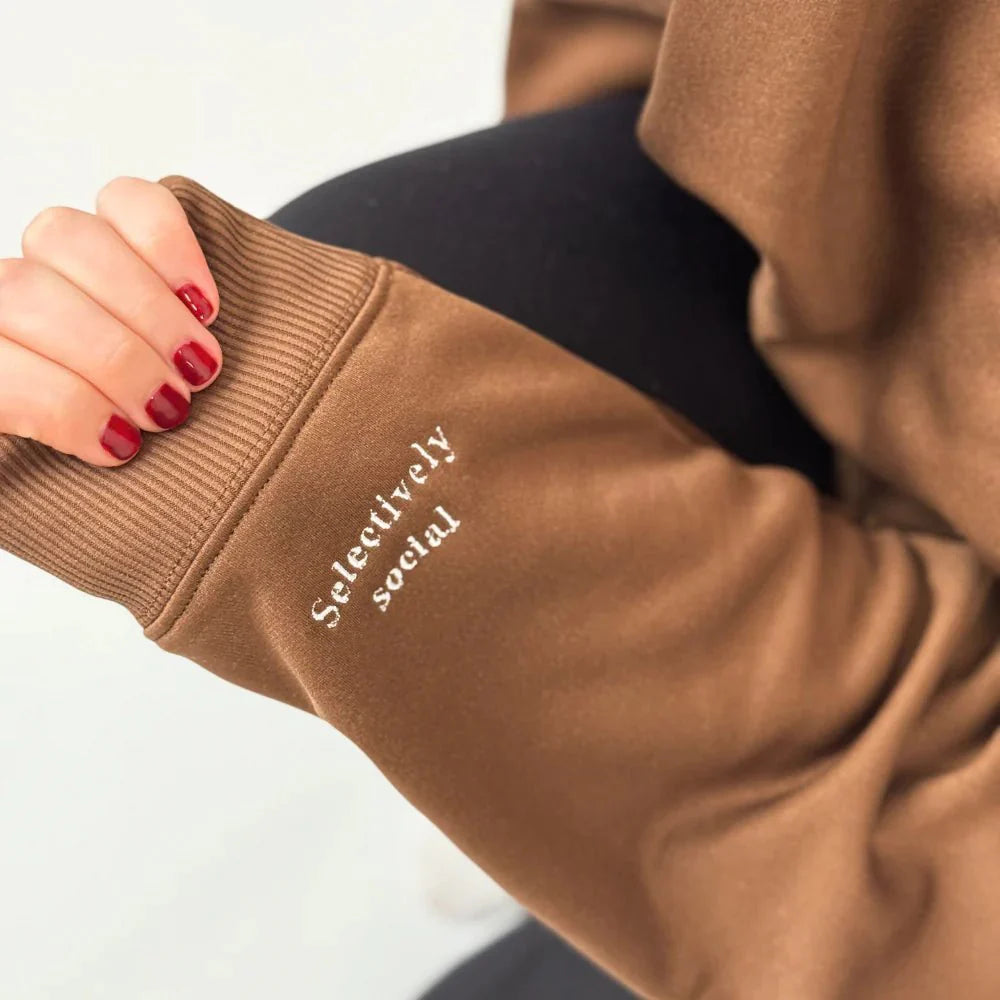 Coconut Lane Feelings "Selectively Social" Hoodie