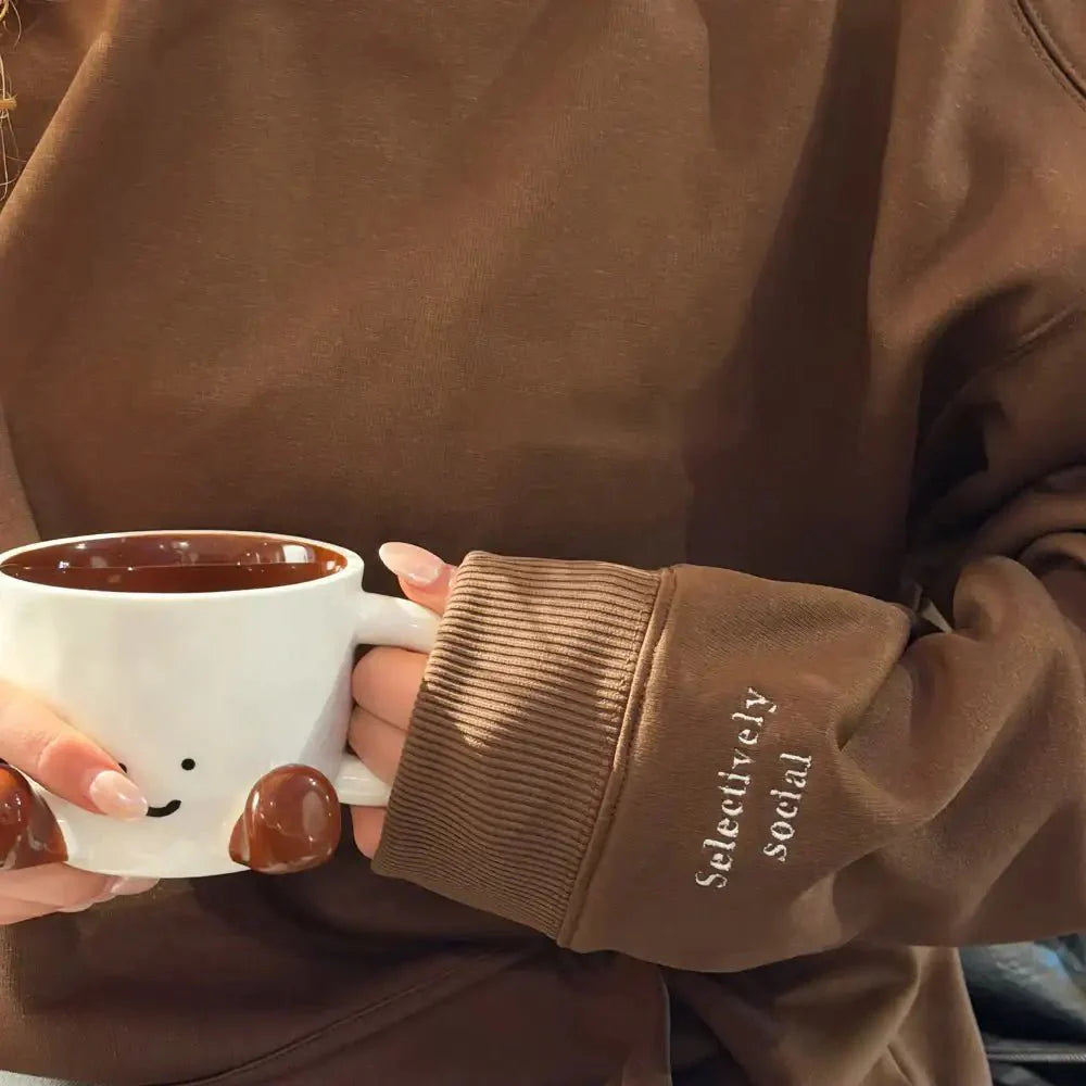 Coconut Lane Feelings "Selectively Social" Hoodie