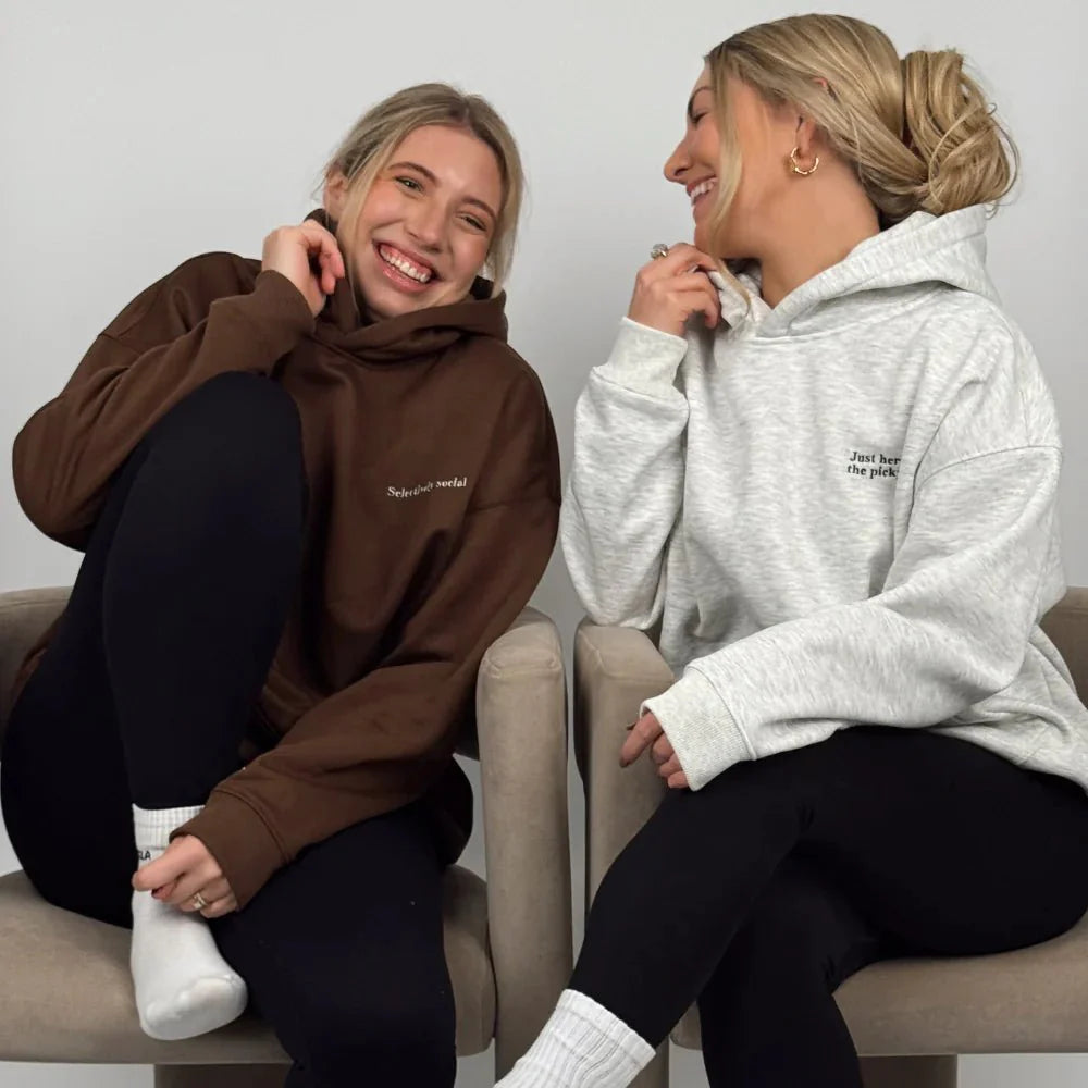 Coconut Lane Feelings "Selectively Social" Hoodie