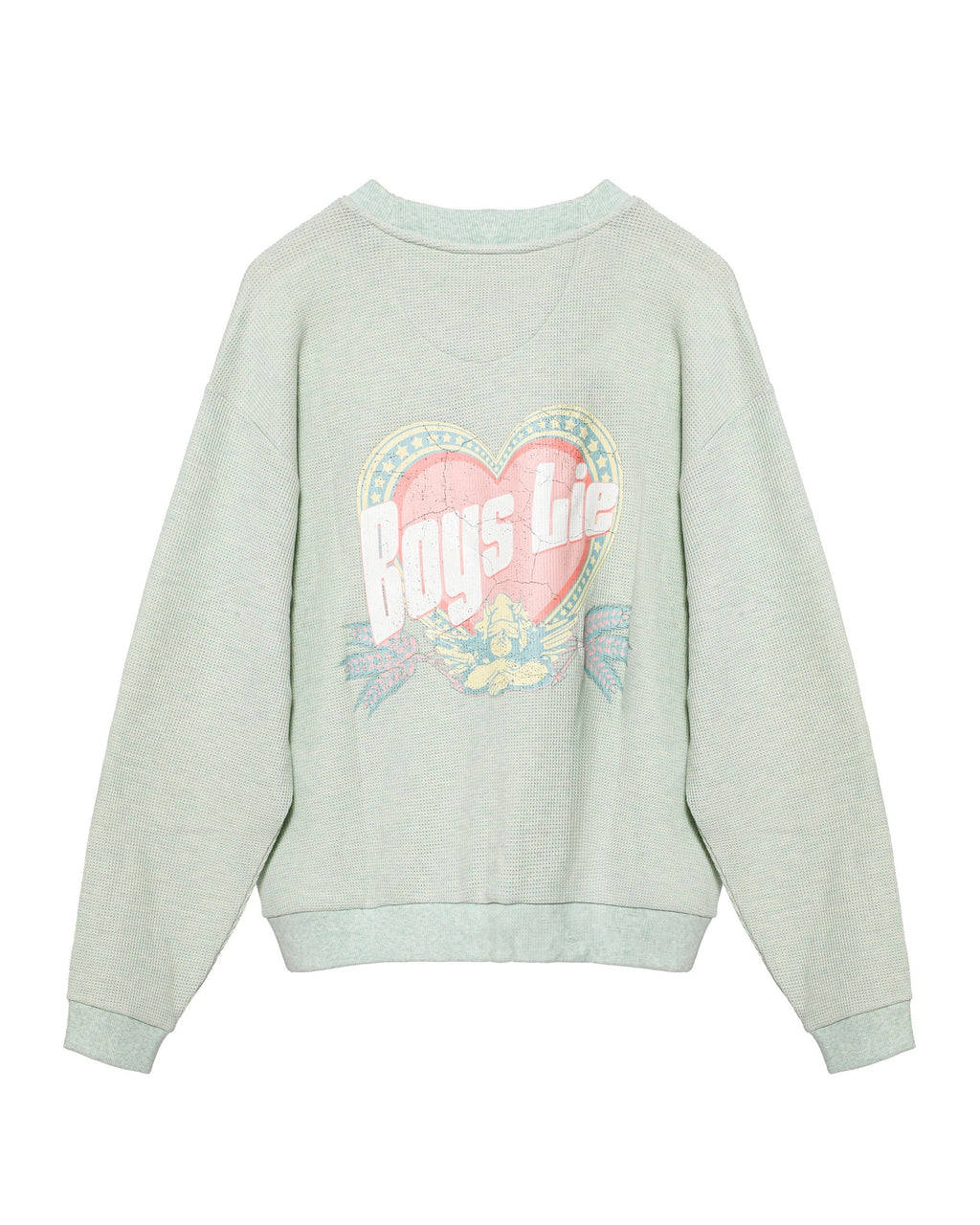 Boys Lie Breakfast Beers Pastel Kara Crewneck Sweater