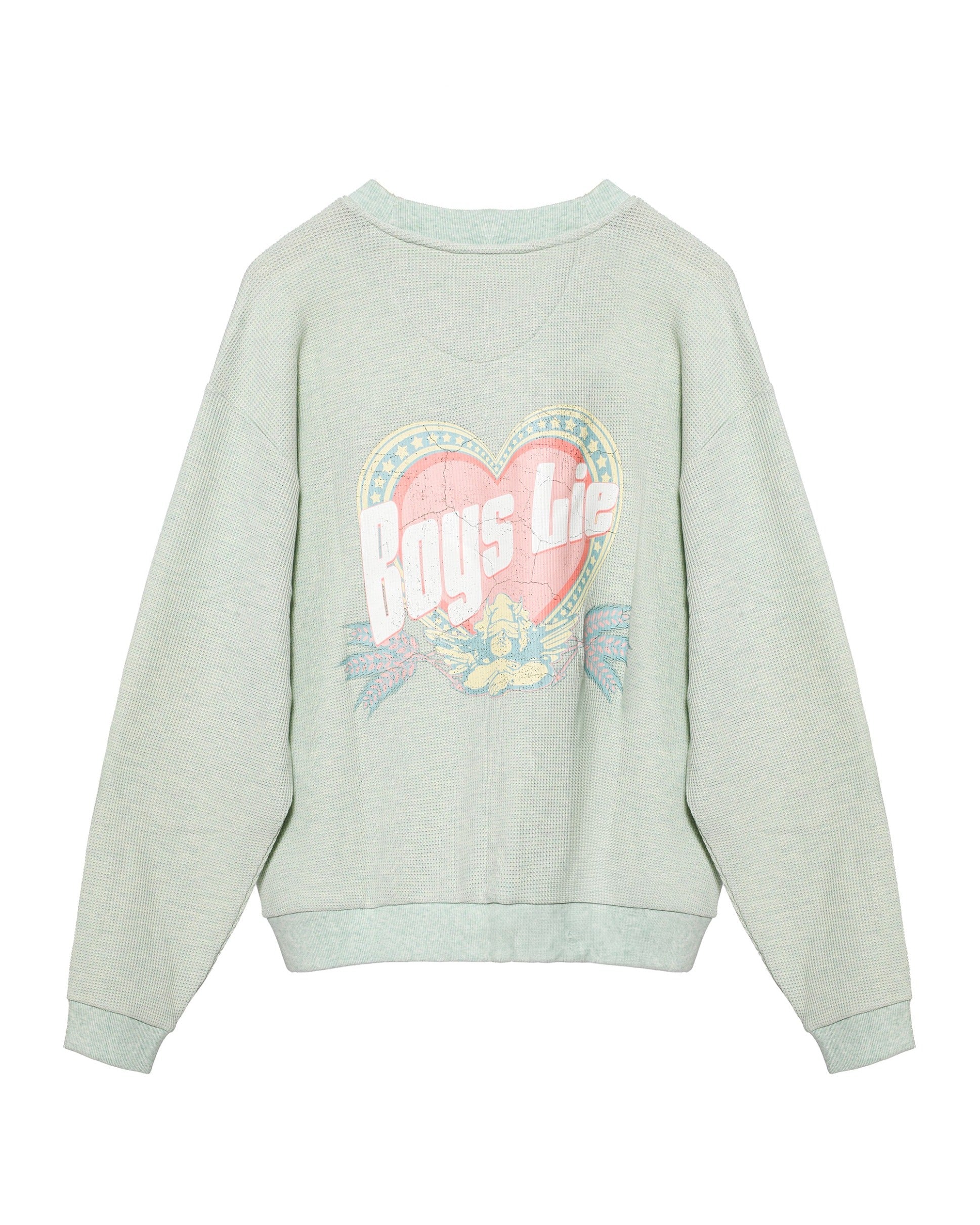 Boys Lie Breakfast Beers Pastel Kara Crewneck Sweater